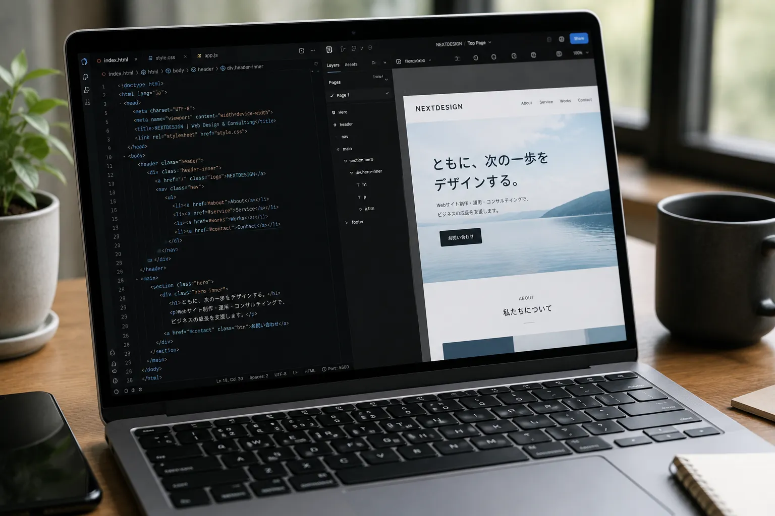 制作作業の様子